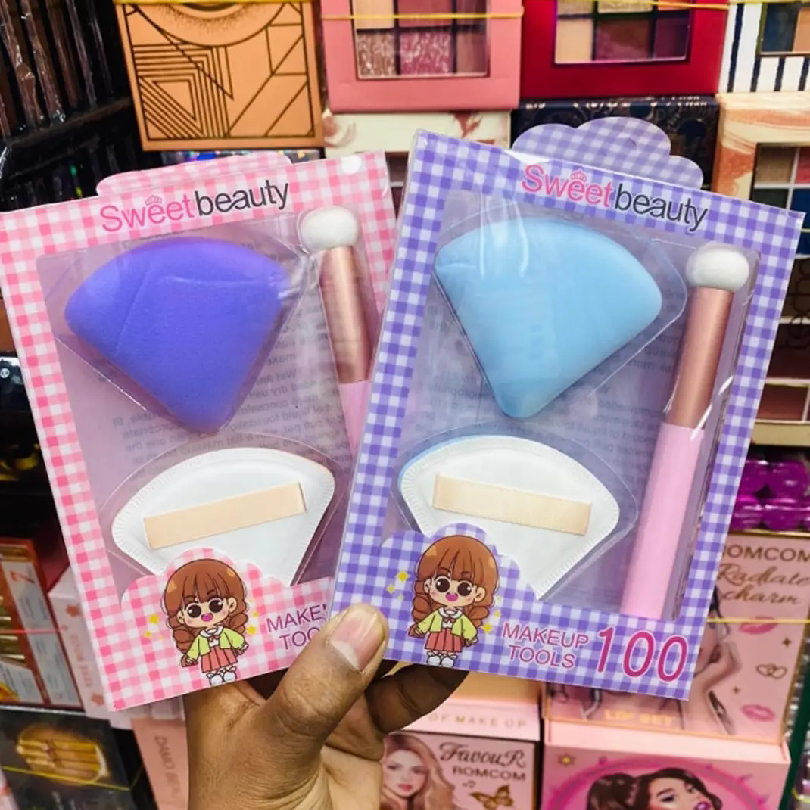 Sweet Beauty 3 Pcs Makeup puff Tools_img_5