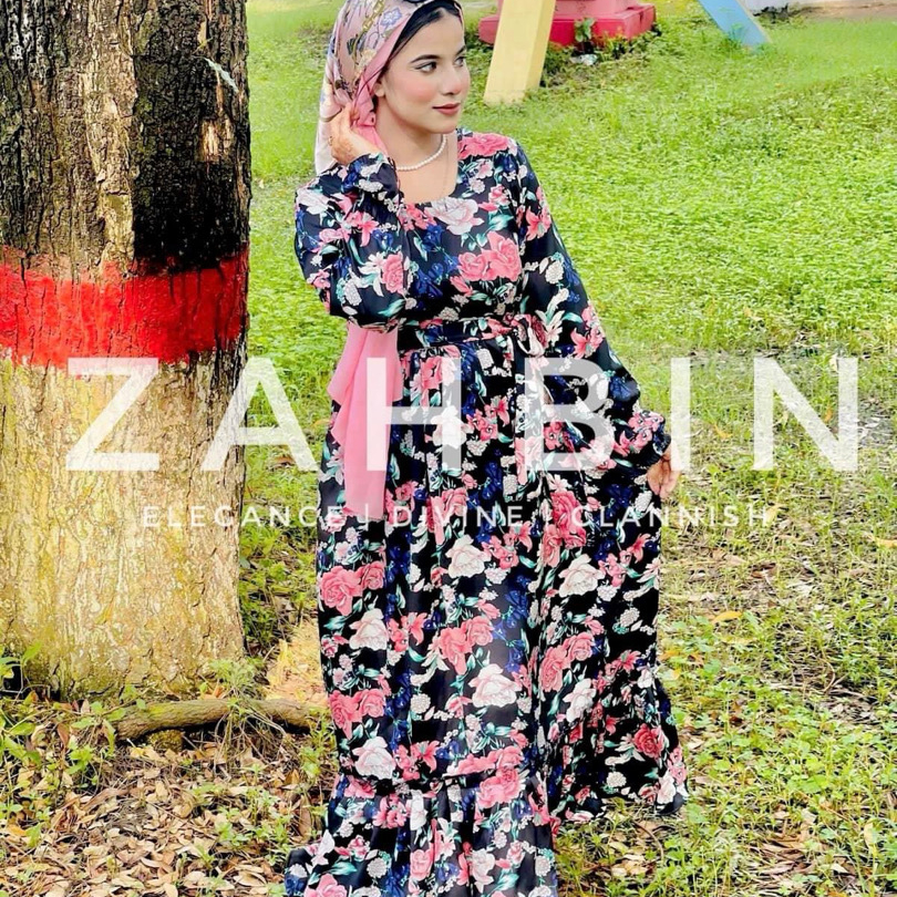 Black floral gown_img_3
