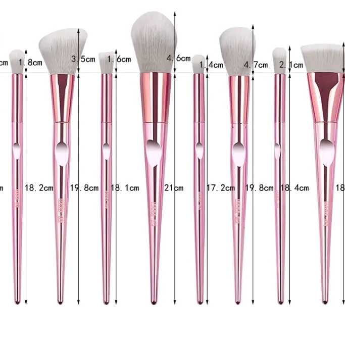 Maange 10pcs makeup brush set with Bag_img_2