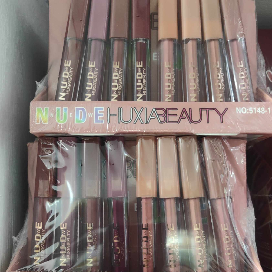 Nude huxiabeauty matte lip gloss 48pcs box_img_4