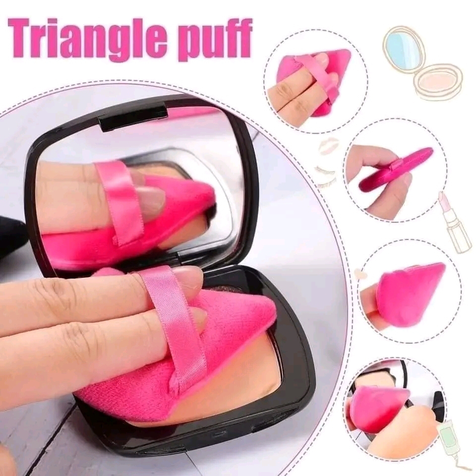 MAANGE 5 Pice Triangle Powder Puff Set_img_1