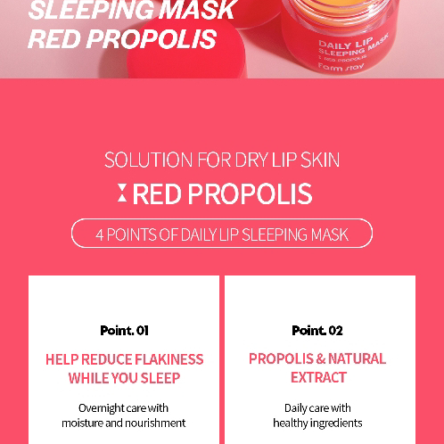 Farmstay Daily Lip Sleeping Mask Red Propolis_img_2