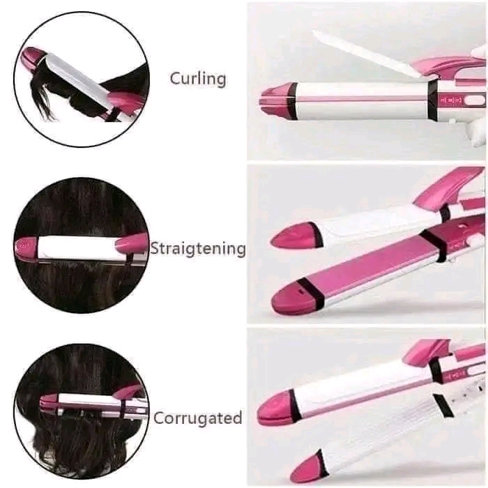 Kemei 3in1 Professional Hair Straightener_img_1
