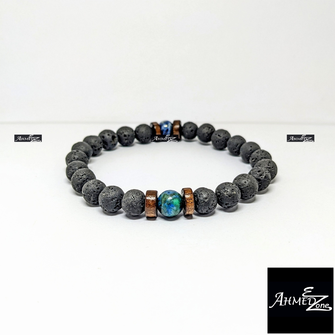 Beaded Bracelet Phoenix Green Blue Color