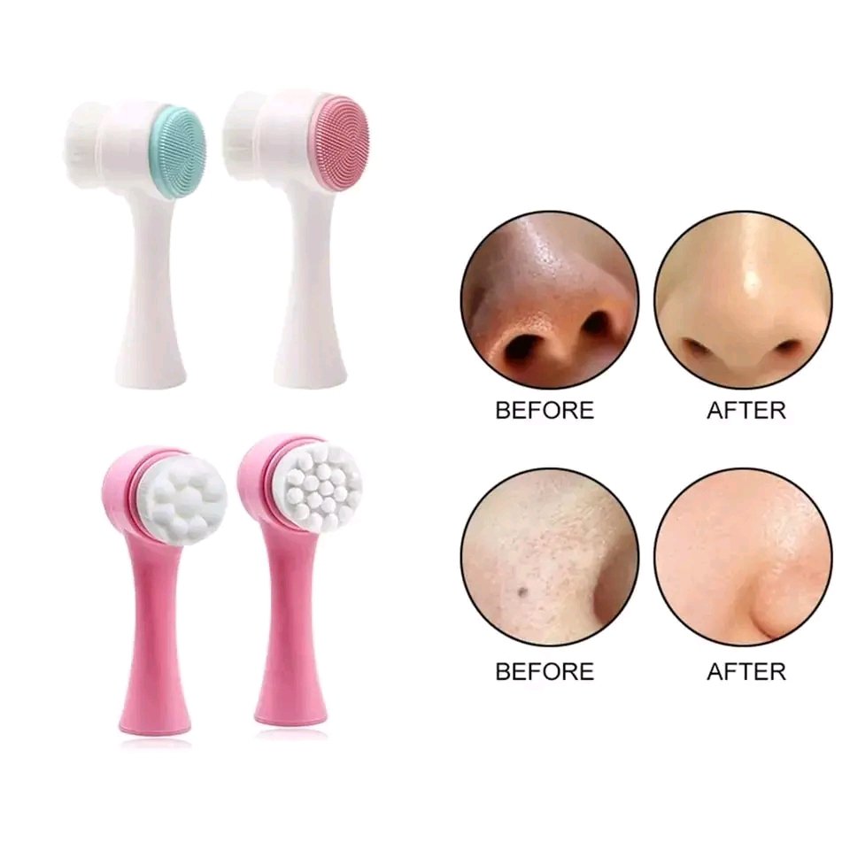 Double Side Silicone Facial Cleanser Brush_img_2