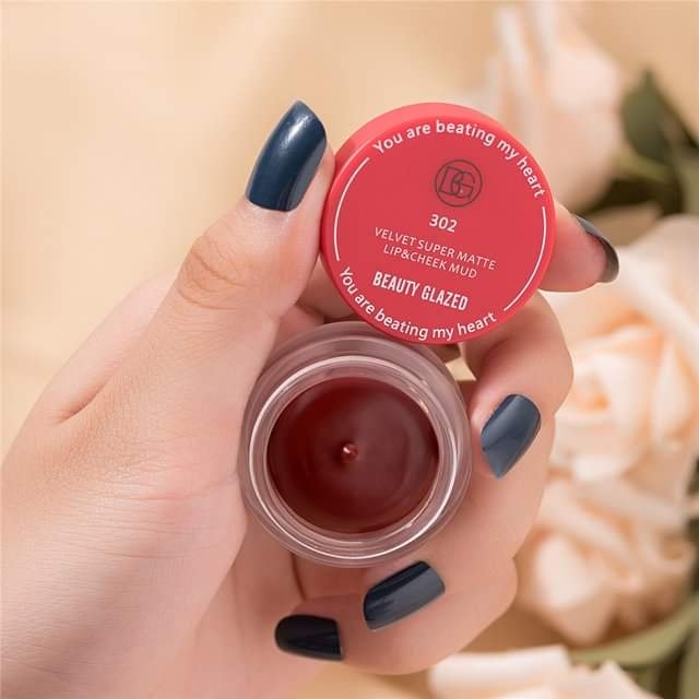 Beauty Glazed Velvet Super Matte Lip & Cheek Mud_img_2