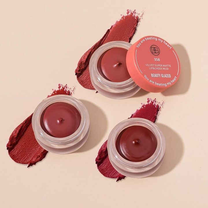 Beauty Glazed Velvet Super Matte Lip & Cheek Mud_img_3