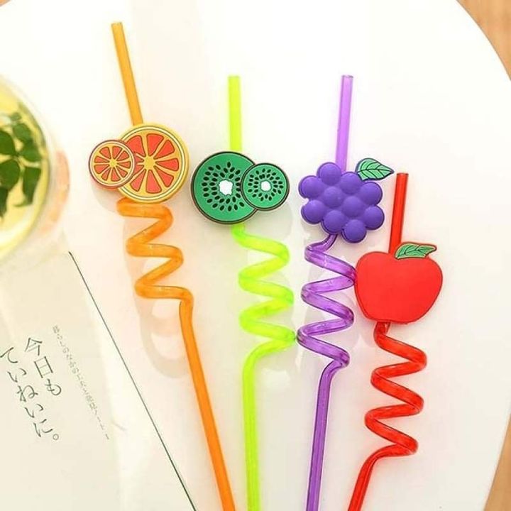 Reusable Straws for Kids (Fruit Shape)_img_1