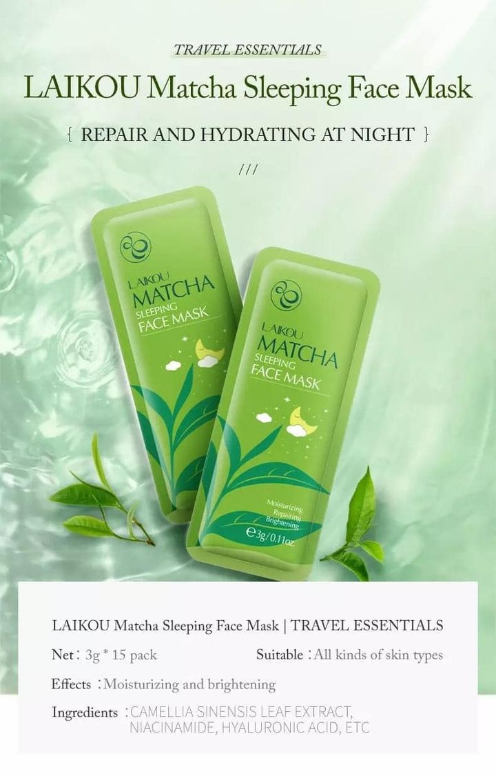 Matcha Sleeping Mask (15pcs)_img_3