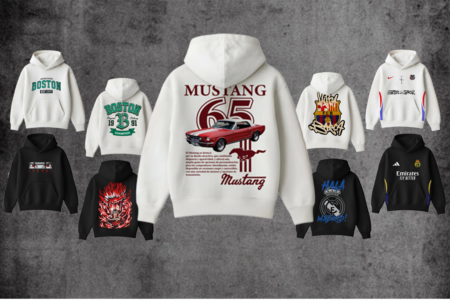 Drop Shoulder Hoodies