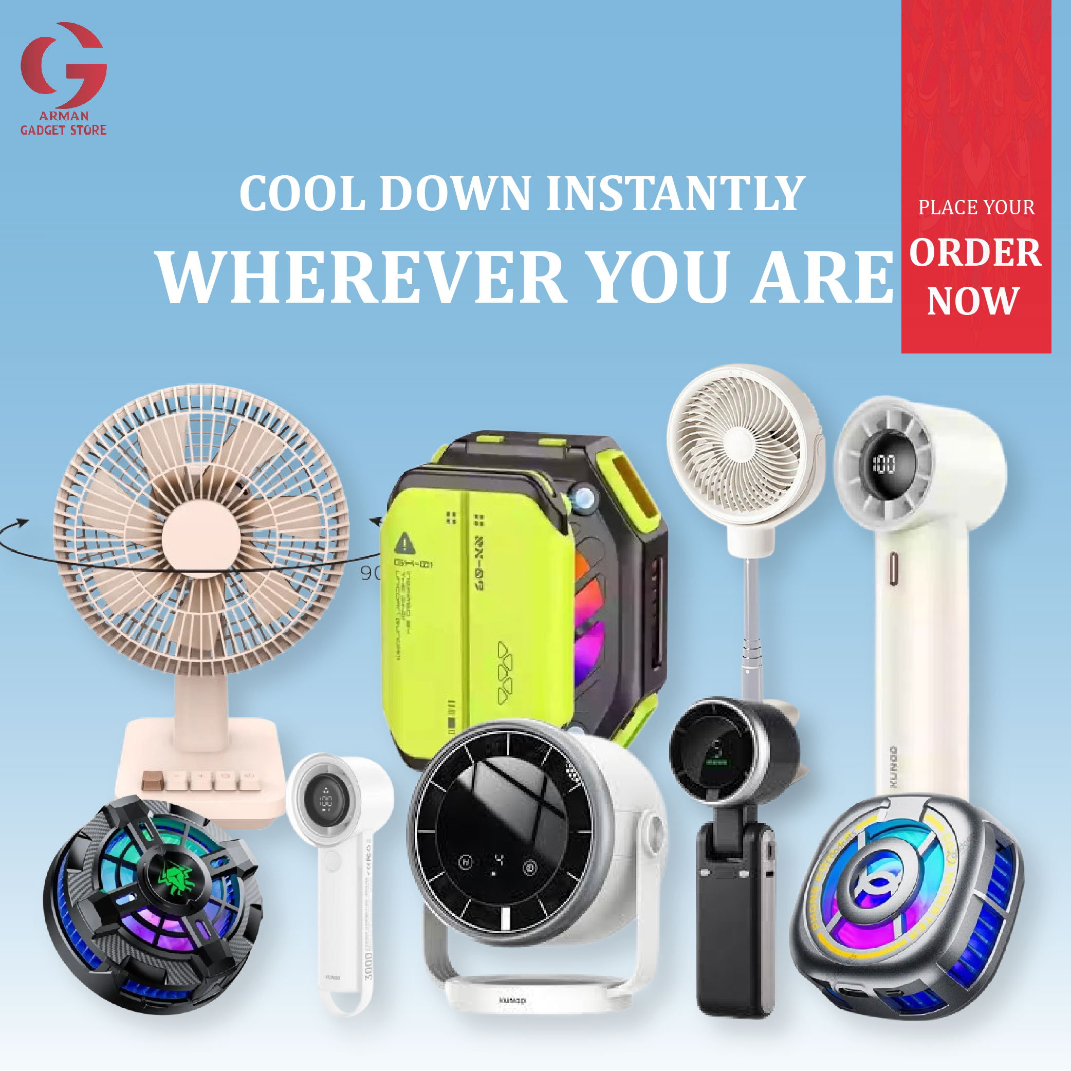 Portable Fan & Cooler